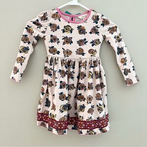 Matilda Jane floral dress long sleeve girl size 4 light pink